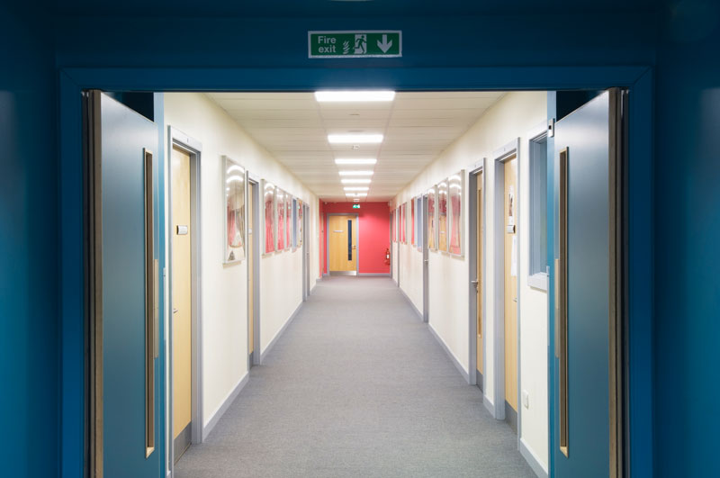 Fire doors in schools