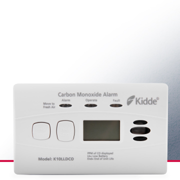 Image of the 10 Year Long-Life Battery Digital Carbon Monoxide Alarm - Kidde K10LLDCO