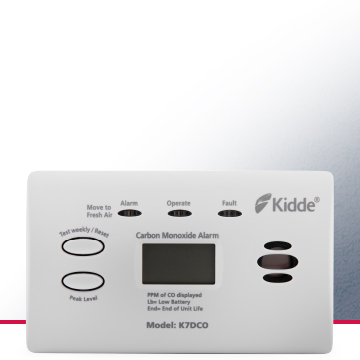 Image of the 10 Year Digital Carbon Monoxide Alarm - Kidde K7DCO