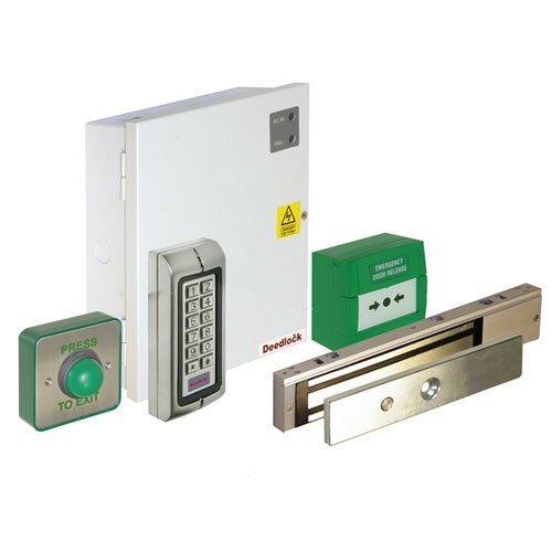 Access Control Maglock Kit with PushButton, Keypad and Call Point