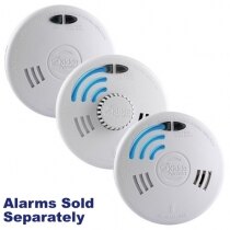 Mains Radio-Interlinked Smoke and Heat Alarms based on Kidde Slick