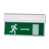 White LED Fire Exit Sign (Fire Exit Blade) with Self-Test - MPS3L/ST