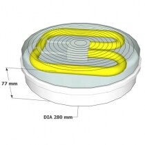 Circular High Output Emergency Bulkhead Light - ER