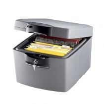 Fire + Water Proof Box for Paper and Digital Media Protection - Sentry H3100 
