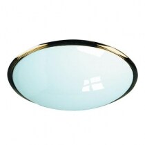 Decorative Slimline Circular Emergency Bulkhead Light With Self-Test - XL/ST