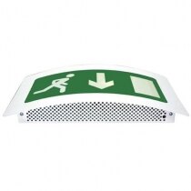 Curved Fire Exit Sign (Fire Exit Box) With Self-Test - ESS/ST