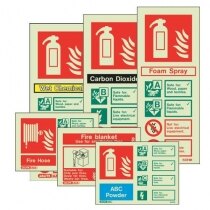 Fire Extinguisher Wall Signs from Jalite