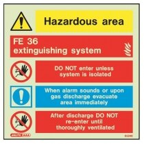 FE36 Fire Extinguisher Wall Sign from Jalite
