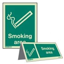 Designated Smoking Area Signs