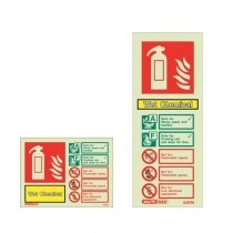 Fire Extinguisher Wall Signs from Jalite