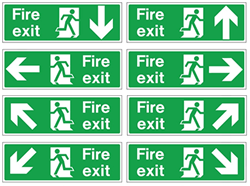 British Fire Exit Signs