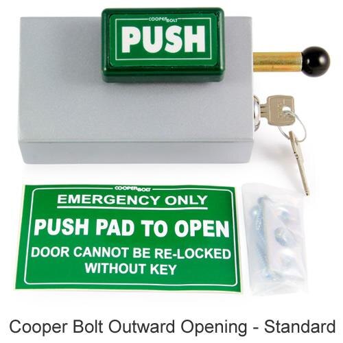 Truck Push Bar >> Outward Opening Emergency Door Bolt - Cooper - From £69.79 ... Truck Push Bar >> Outward Opening Emergency Door Bolt - Cooper - From £69.79 ...