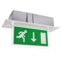 Image of the Double-Sided Recessed LED Fire Exit Sign - Calabor EX