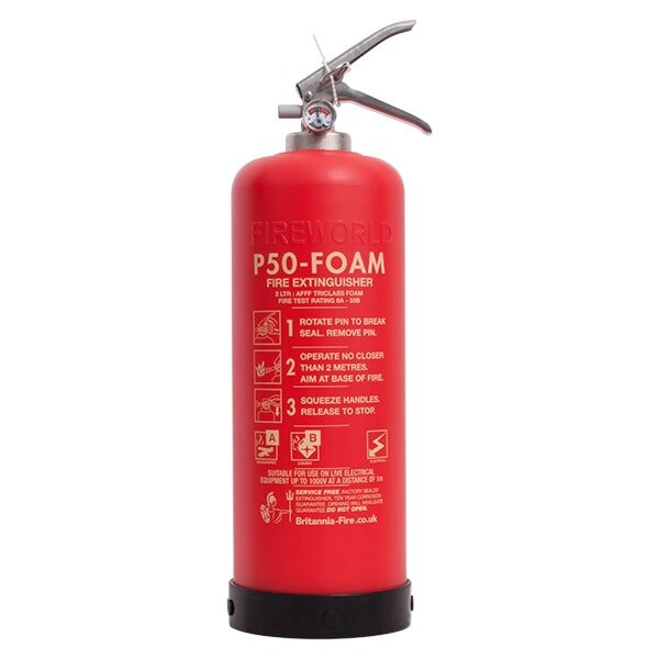 Britannia P50 Foam Fire Extinguishers From £60.99 ex VAT Safelincs