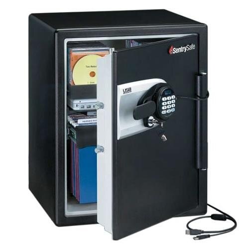 Sentry QE5541 Fireproof Safe for Digital Media with USB Connectivity
