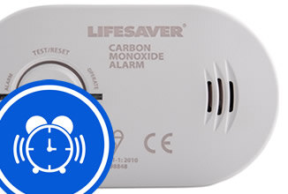 CO alarm test reminder service