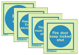 Give Important Instructions with Regards to Fire Doors Fire Exit Door Signs