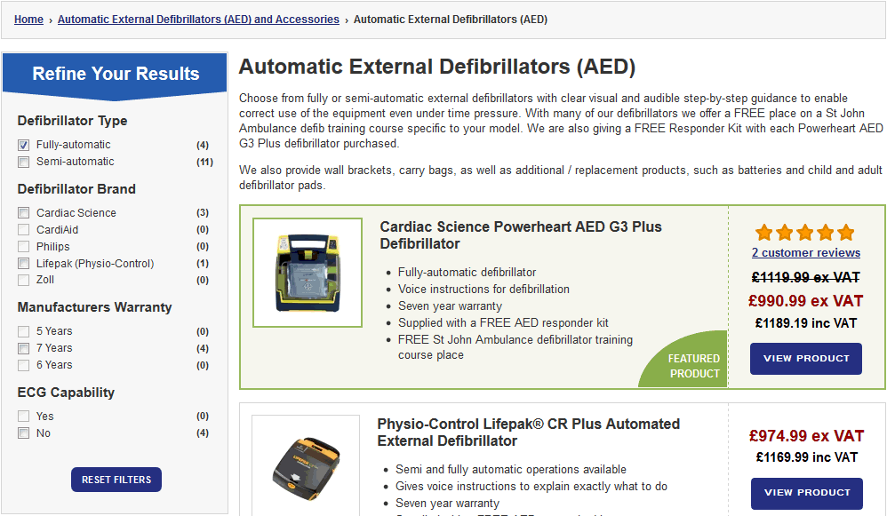 AED-filter