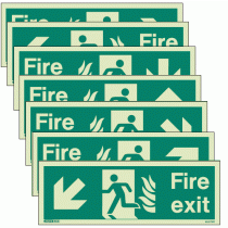 Fire exit signs