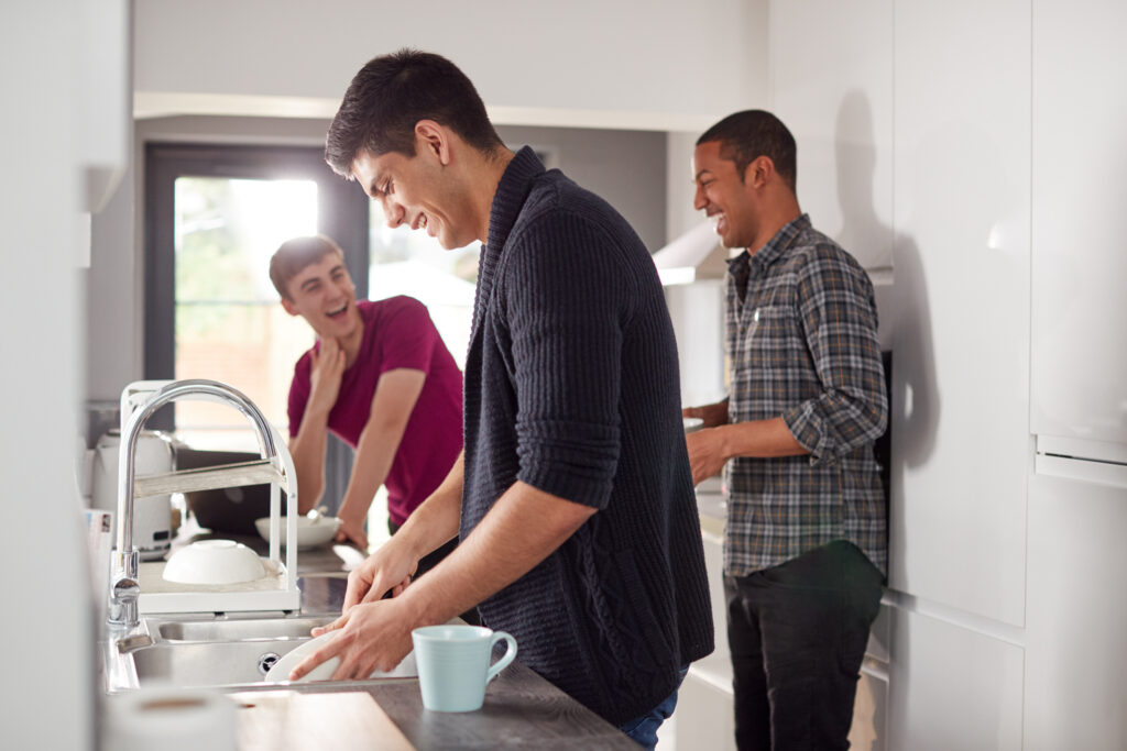 Kitchen facilities are often shared in HMOs