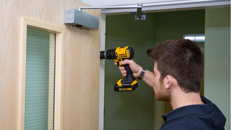 Fire door fitting