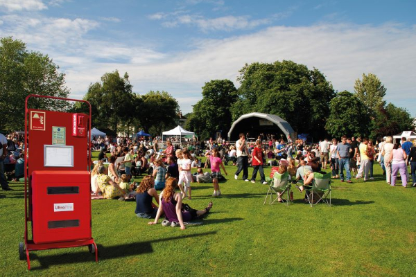 Temporary alarms for music festivals