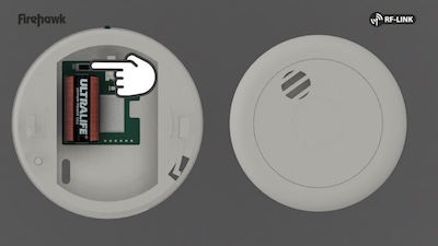 Plug the alarm into the pattress