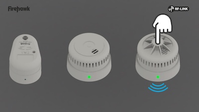 Press test button on next alarm