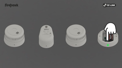 Press RF button to enter linking mode