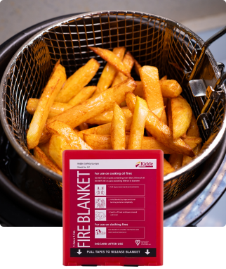 Golden chips in a chip pan