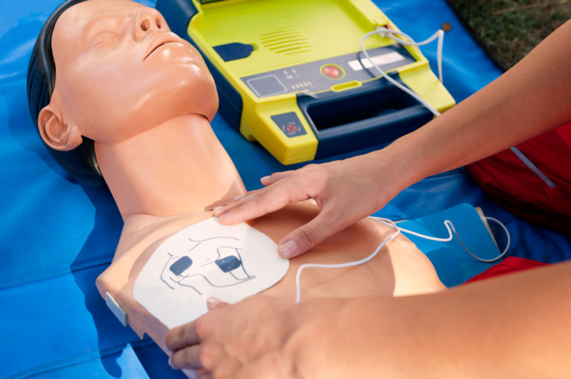Defibrillator training pads