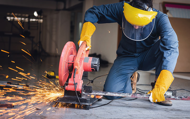 Fire risks on a construction site