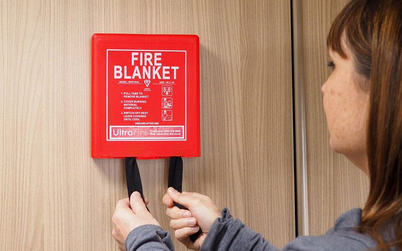 Fire blankets in caravans