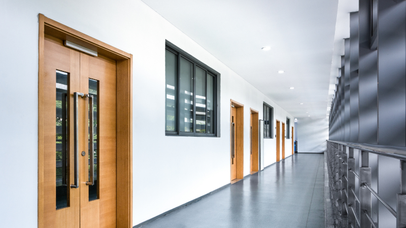 Fire extinguishers for corridors