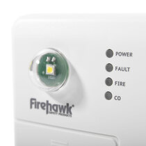 Separate LED indicators for power, fault, fire, and carbon monoxide