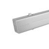 Close up angled view of the metallic assa abloy dc140a door closer showing detailed features on a white background