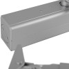 Close up of the assa abloy dc140a door closer showing its metallic body and mounting details