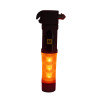 aa emergency car torch window hammer belt cutter showing orange beacon light turned on