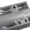 Closeup of the union ce26v overhead door closer power size en 2 6 showing metal details and screws