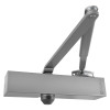 union retrov overhead door closer power size en 3 4 shown assembled in silver finish with arm attached