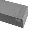 Close-up detail of the union retrov overhead door closer power size en 3 4 showing its metal surface and branding
