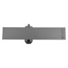 Front view of union retrov overhead door closer power size en 3 4 showing a rectangular metal body with a central fitting