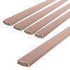 Brown single door fire seal strips shown as a pack with five pieces arranged on a white background
