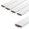 pack of white single door fire seal strips shown against a white background