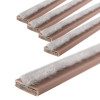 pack of brown single door fire and smoke seal strips shown close up on a white background