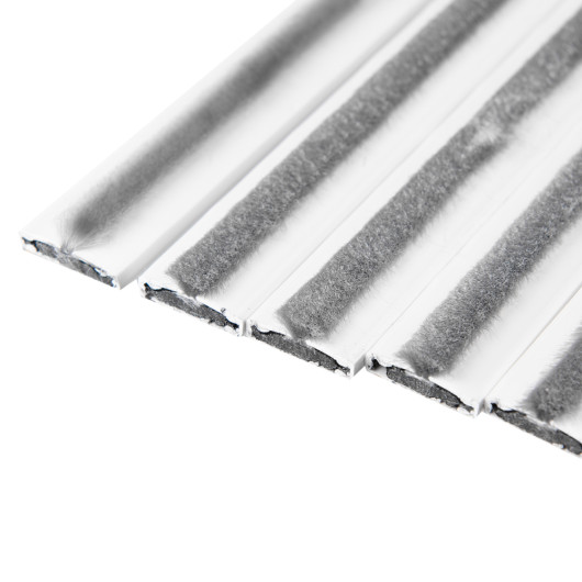 Closeup group of astroflame strip fs fd60 fire smoke 20mm white pieces showing texture and edges