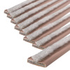 brown double fire and smoke seal showing close-up of the padded edge in a pack