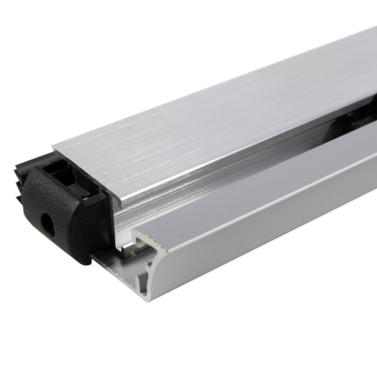 astro dbsm surface mount drop down seal shown at an angled view highlighting its aluminium and black components