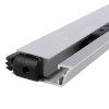 End view of the astro dbsm surface mount drop down seal showing the metal and black plastic components