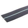 angled close-up of a blue 60 1mm green packer strip showing its flat surface and thin profile